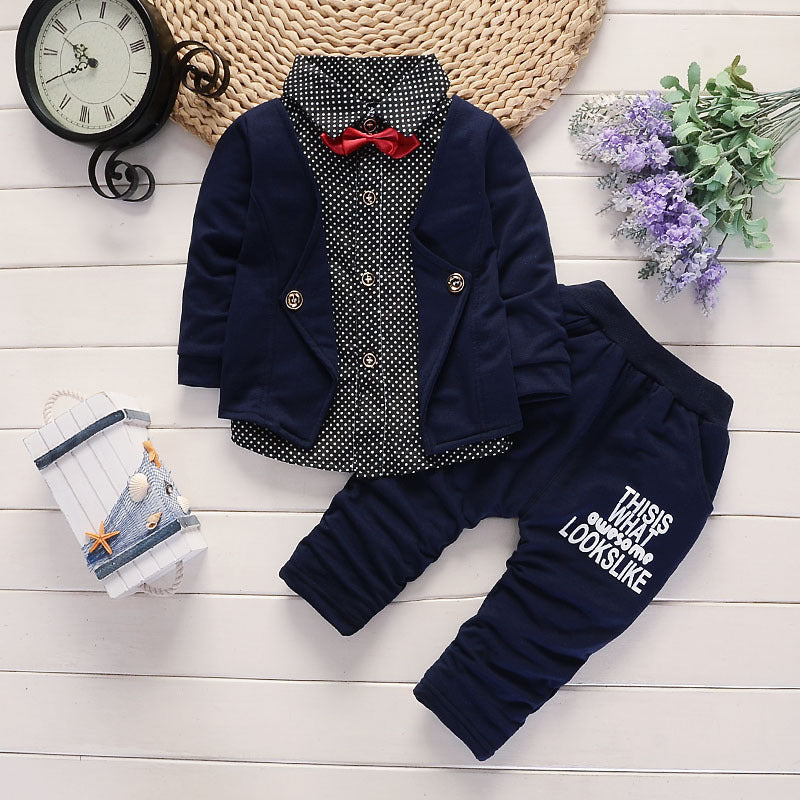 New Design Toddler Boys Casual Suit Set