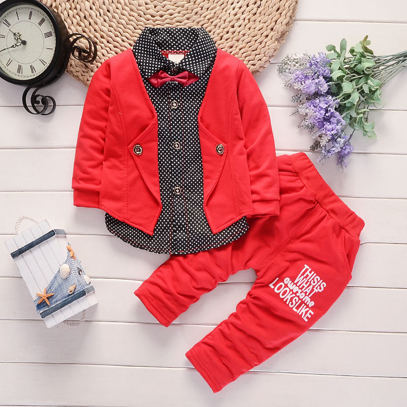 New Design Toddler Boys Casual Suit Set