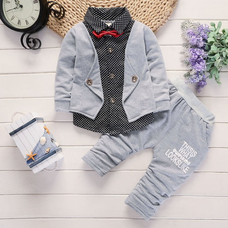 New Design Toddler Boys Casual Suit Set