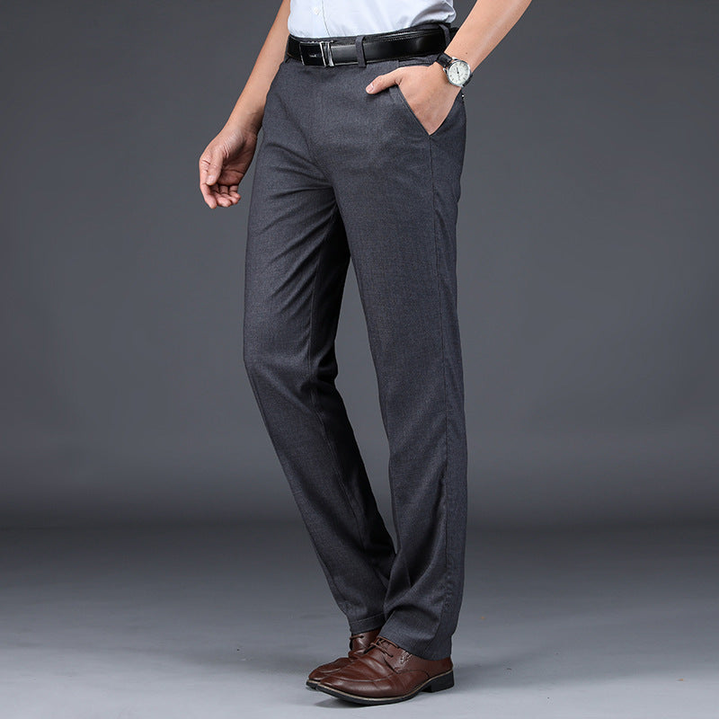 Loose Drooping Ultra-thin Breathable High Waist Middle-aged Leisure Suit Pants