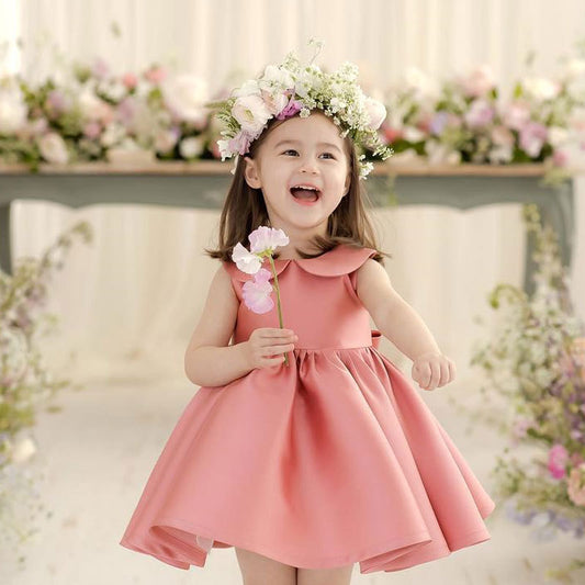 Summer Puffy Yarn Western-style Dress Female Baby One-year-old Dress Birthday Flower Girl Children's Skirt