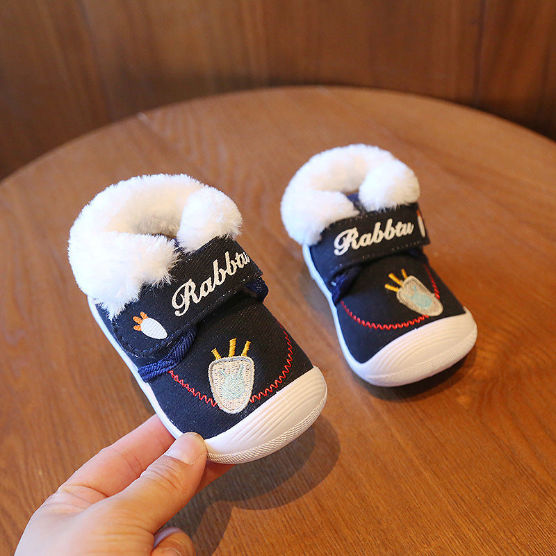 Baby Cotton Shoes, Toddler Shoes 0-2 Years Old 1 Soft Sole